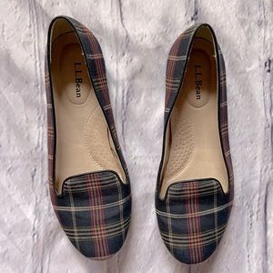 LL Bean Plaid Loafers